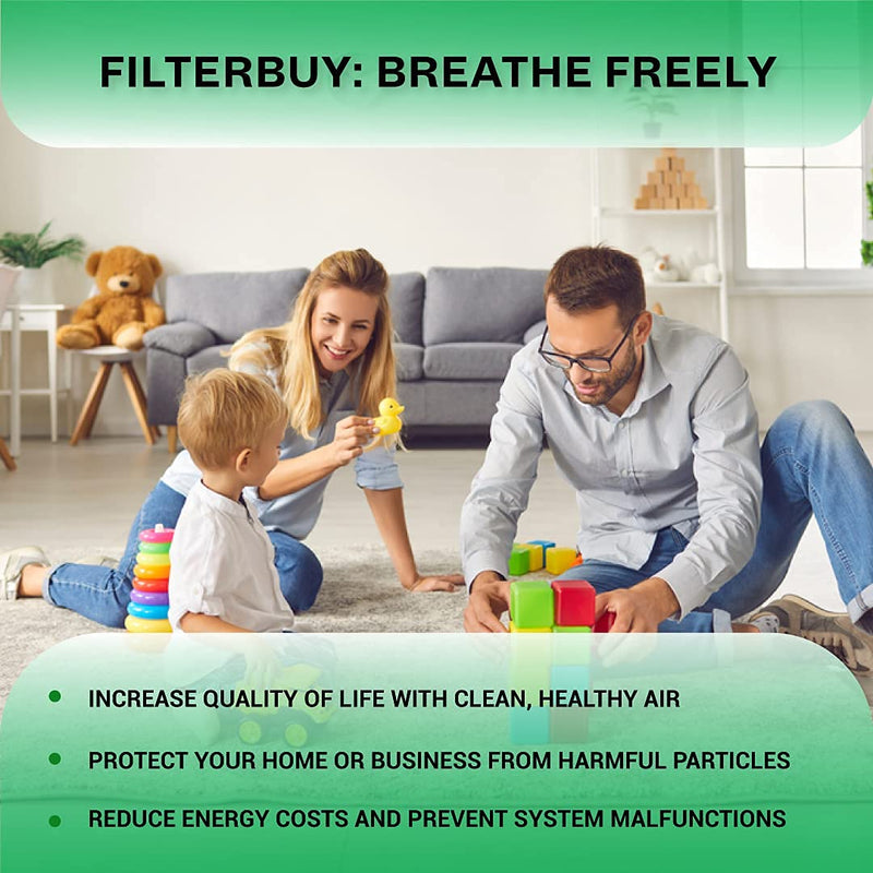 [Australia - AusPower] - Filterbuy 14x20x1 Air Filter MERV 8, Pleated HVAC AC Furnace Filters (4-Pack, Silver) 