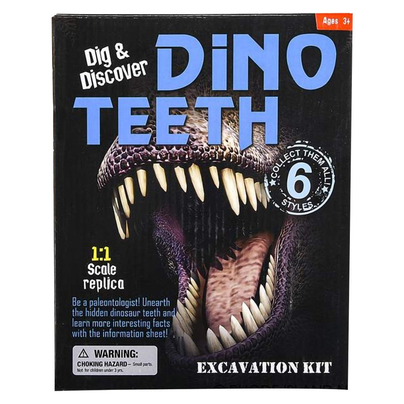 [Australia - AusPower] - ArtCreativity Dino Teeth Dig & Discover - Tyrannosaurus rex Tooth/ Tabosaurus Tooth 