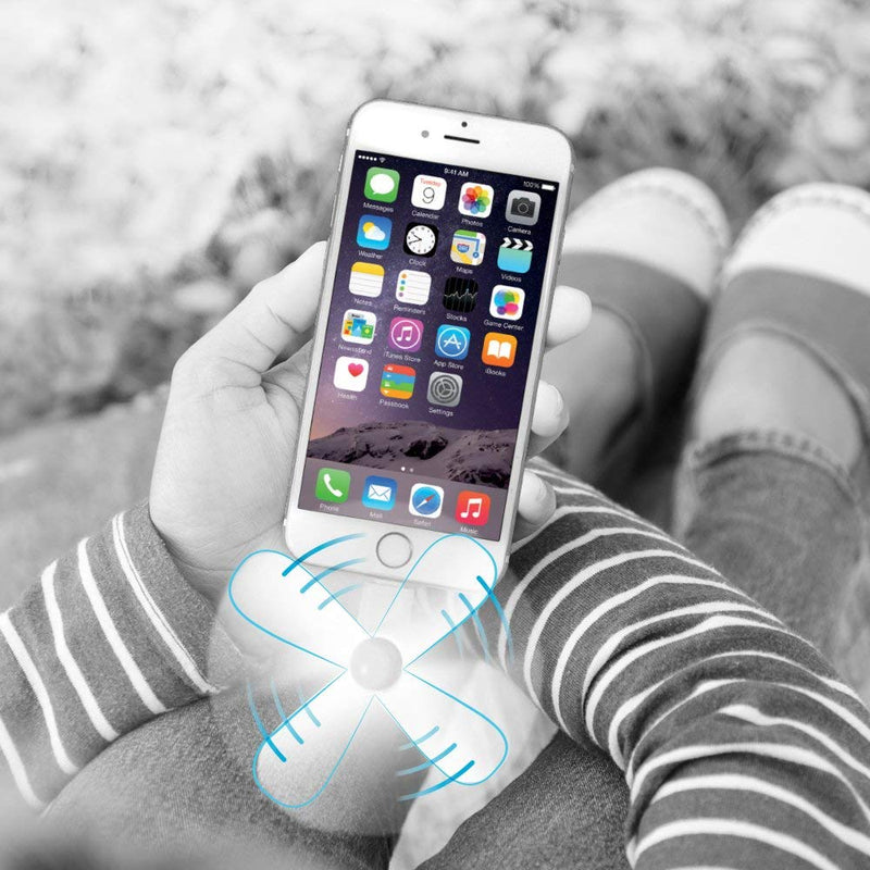 [Australia - AusPower] - Necano Mini Cellphone Fan, Portable Mobile Phone Fan Compatible with iPhone X/Xs/Xr / 8/8 Plus / 7/7 Plus / 6 / 6s / iPad and More (3 Packs) 