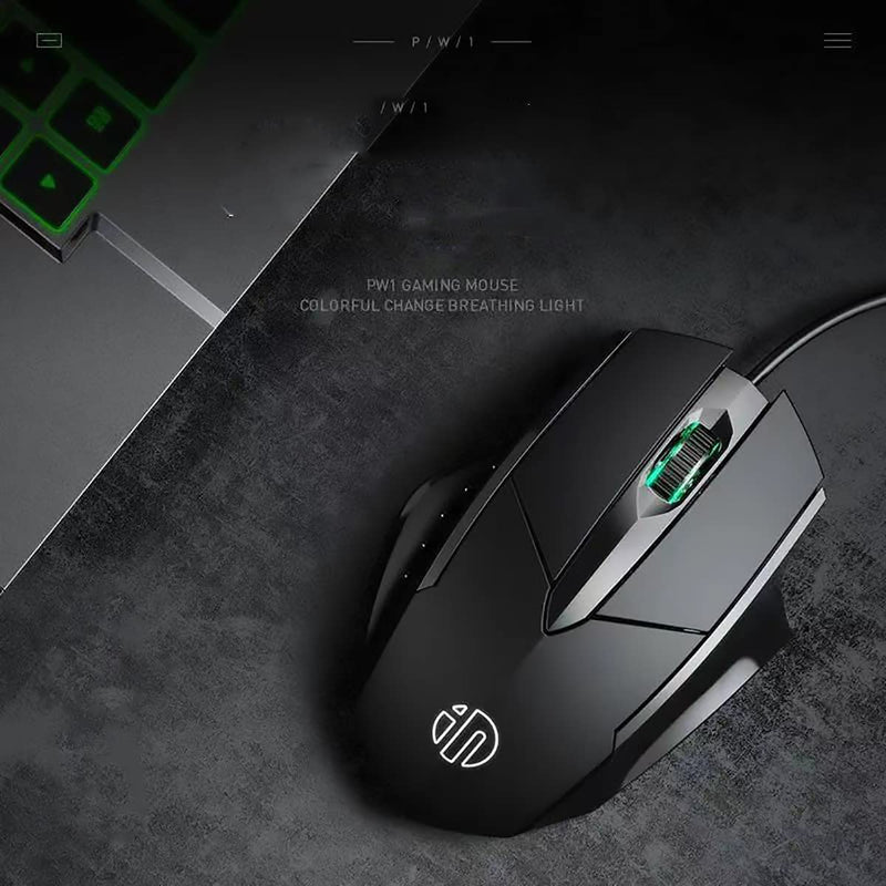 [Australia - AusPower] - USB Computer Mouse Wired, Silent Click Corded Mouse 3-Button Wired Optical Mouse, Office and Home Mice, Ergonomic Shape for Windows Computers, Macs, Desktops and Laptops 