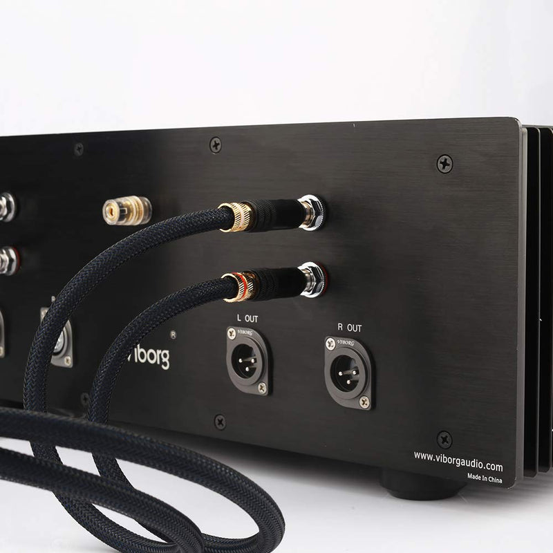 [Australia - AusPower] - Viborg Male XLR Receptacle, Pure Copper XLR Panel Mount Jack, Audiophile Soldering XLR Chasis Connector with PTFE Insulator 1PC(Rhodium Plated) Rhodium Plated 