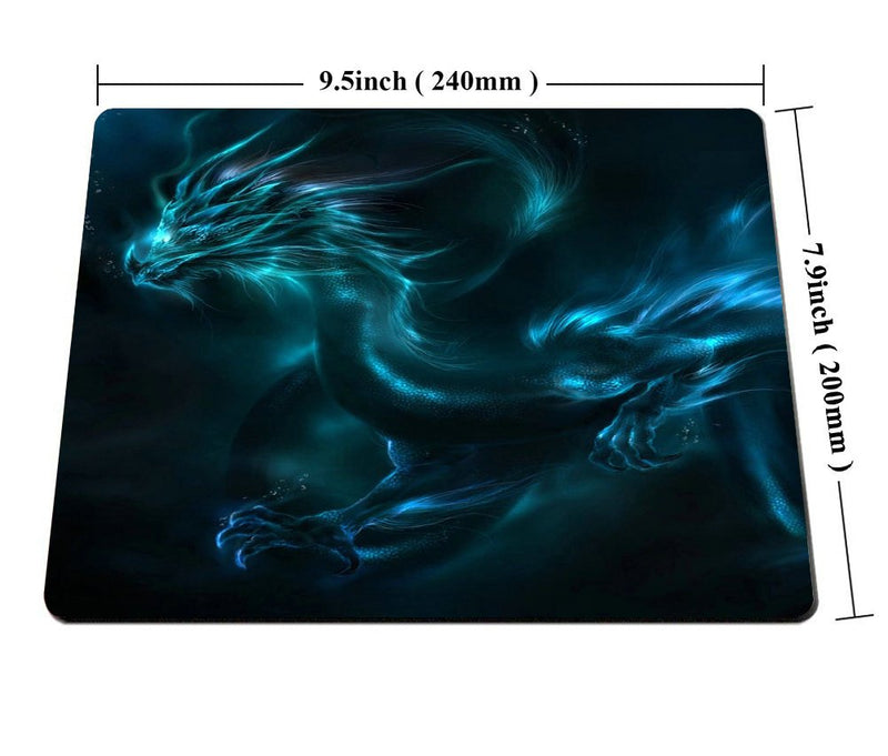 [Australia - AusPower] - Smooffly Mouse pad Unique Design Mouse Pad Cool Blue Dragon Design Gaming Mousepad SM-12 