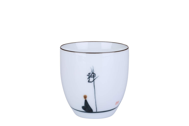 [Australia - AusPower] - I-MART 4 Pcs Chinese Ceramic Kung Fu Tea Cups, Tea Cup Set, 5 Ounce 