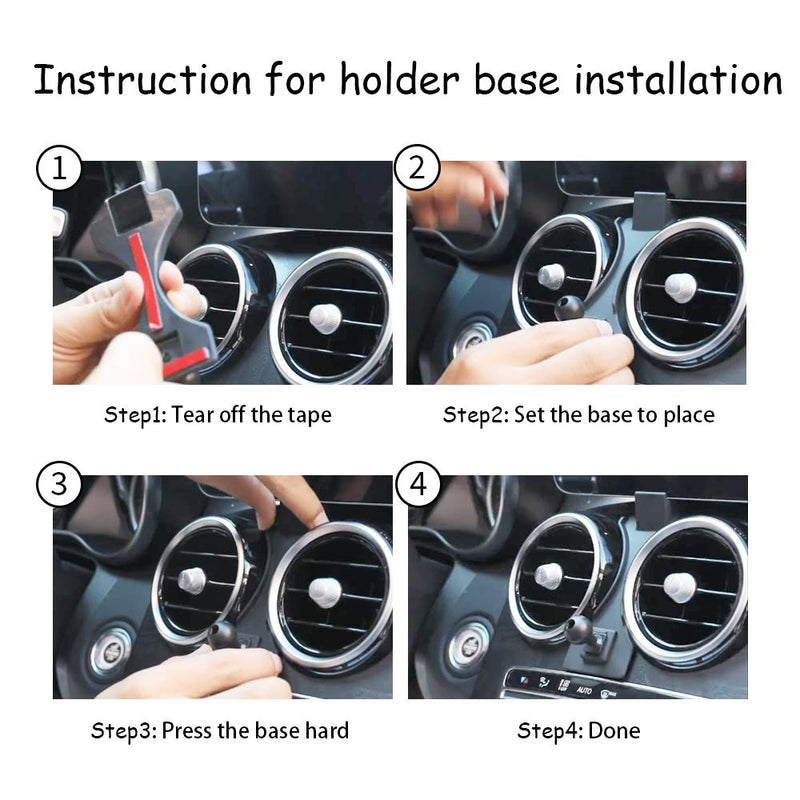 [Australia - AusPower] - LUNQIN Car Phone Holder for Mercedes 2019-2021 Benz C Class c260 c200 c300 New GLC Class 2020-2021 GLC260 GLC300 Auto Accessories Navigation Bracket Interior Decoration Mobile Cell Phone Mount 