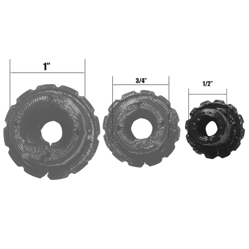 [Australia - AusPower] - 1/2 inch,3/4 inch,1 inch Wall Grommet for Starlink Cables,Starlink Cable Routing Kit,Star Link Accessories,(Black,1/2 inch,2 Packs) Black,1/2 inch,2 Pack 