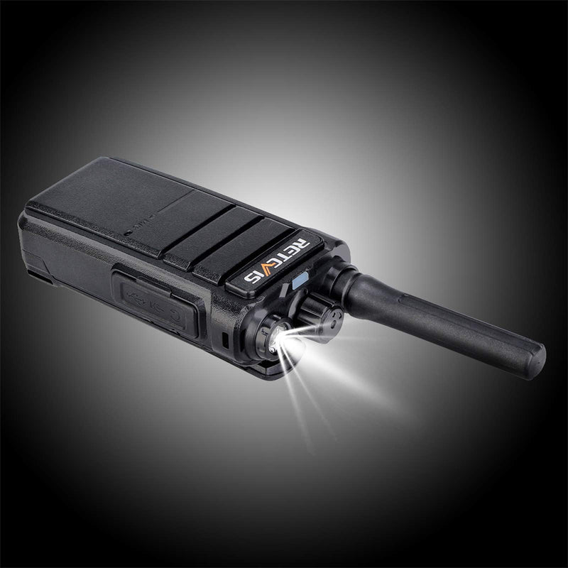 [Australia - AusPower] - Retevis RB26 GMRS Handheld Radio, 30CH Flashlight 2 Way Radio Long Range, 2000mAh Type-C Rechargeable Walkie Talkies Adults,GMRS Base Station Capable(1 Pack) 