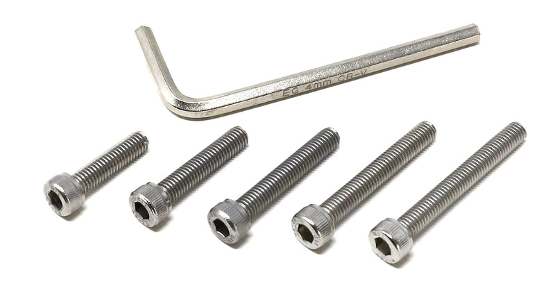 [Australia - AusPower] - iexcell 50 Pcs M5 x 20/25/30/35/40 Stainless Steel 304 Hex Socket Head Cap Screws Bolts Assortment Kit 