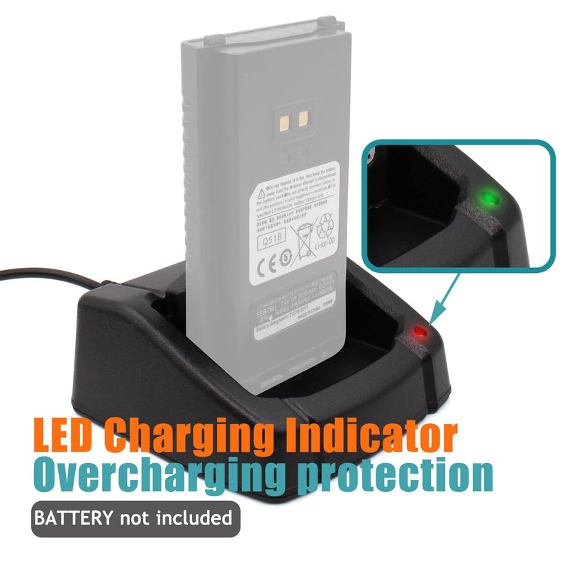 [Australia - AusPower] - Replace SBH-22 Charger Compatible for Yaesu FT-25R FT-65R FT25 FT65 Handheld Radios Yaesu SBR-25li SBR-26li Battery Charger 