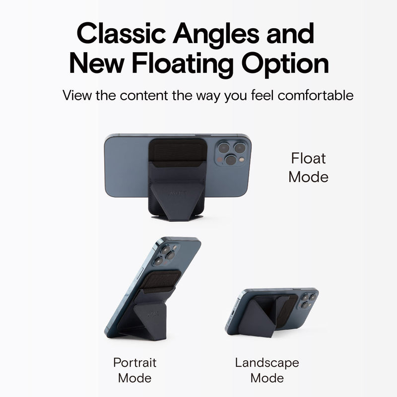 [Australia - AusPower] - MOFT The First Snap-On Magnetic Stand & MagSafe Wallet for iPhone 12 Series and iPhone 13/iPhone 13 Mini/iPhone 13 Pro Max (Night Black) 