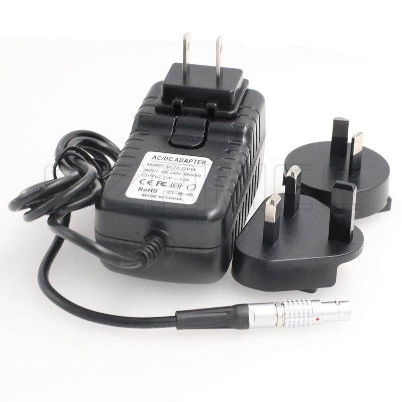 [Australia - AusPower] - SZRMCC Straight 0B 2 Pin Male AC DC Power Adapter with US UK EU AU Plugs for Teradek Bolt SmallHD 503 703 Hollyland Cosmo 600 (Straight 2 Pin) Straight 2 Pin 