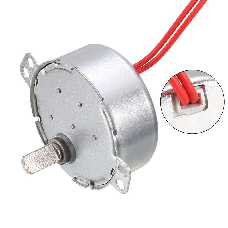 [Australia - AusPower] - uxcell Metal Gear Synchronous Synchron Motor AC 12V 5-6RPM 50-60Hz CCW/CW 4W for Microwave Oven 