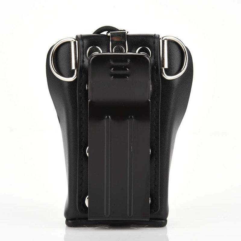 [Australia - AusPower] - Leather Case Cover Carrying Holder Holster for Motorola GP328plus/GP338plug/GP344/GP388 Walkie Talkie Radio with Lanyard/Back Clip 