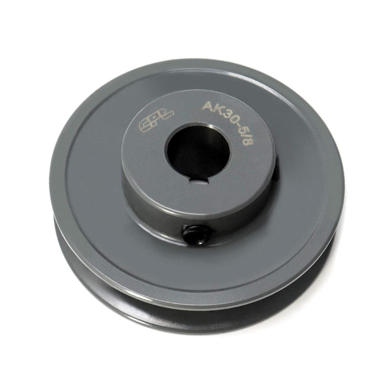 [Australia - AusPower] - QWORK Single Groove Web Sheaves, 3"OD 5/8"Bore V-Belt Sheave, A Belt Section, for V-Belt,AK30-5/8 5/8" Bore, 3" OD 1 Groove 