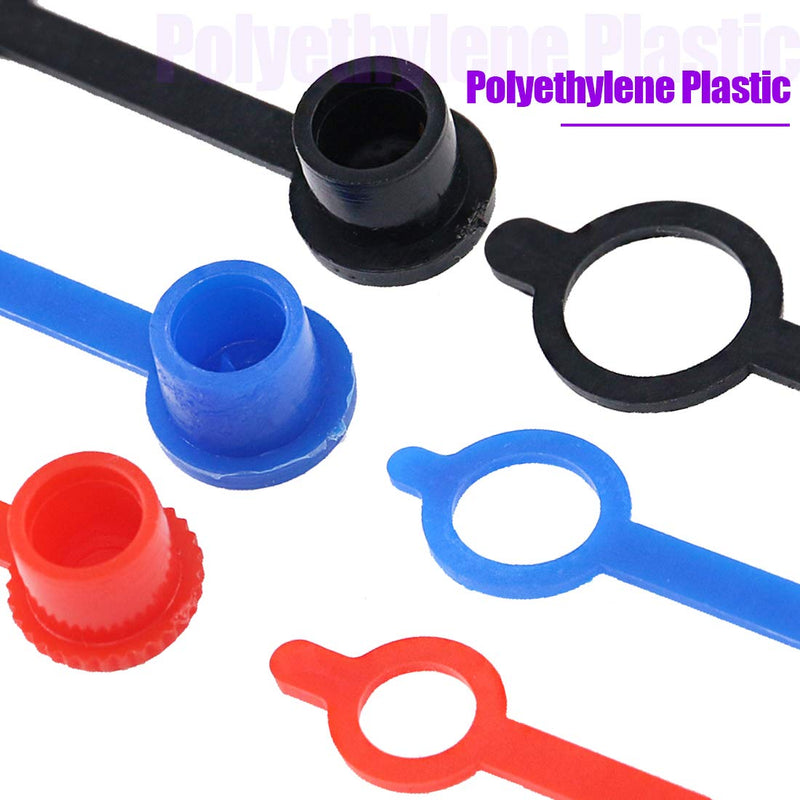 [Australia - AusPower] - Swpeet 300Pcs Plastic Grease Fitting Cap Assortment, Grease Zerk Fitting Cap Plastic Dust Cover 