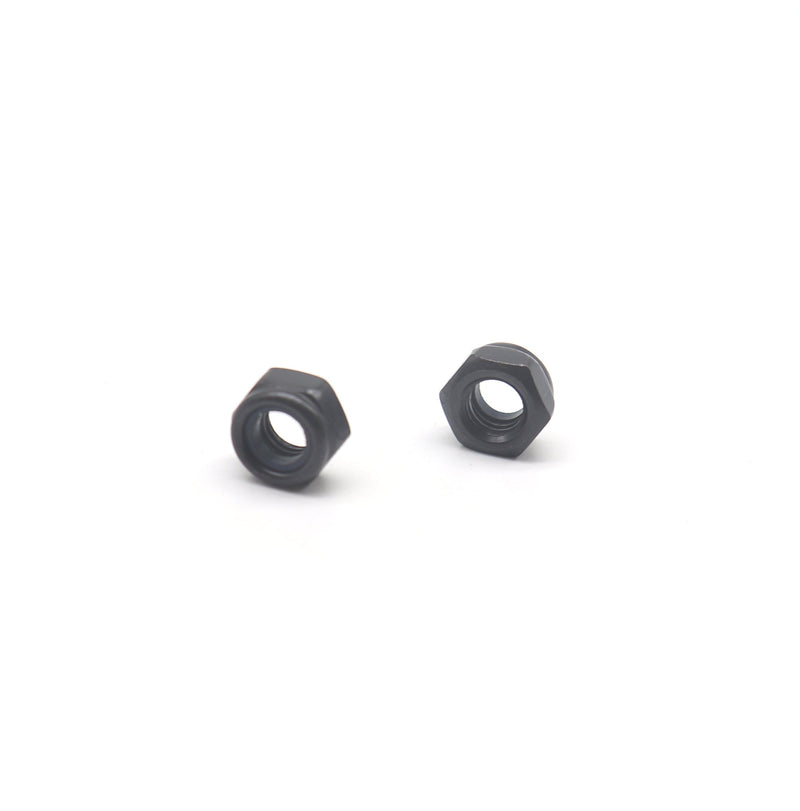 [Australia - AusPower] - binifiMux 30Pcs M6-1.0mm Black Zinc Plated Nylon Lock Nuts Inserted Hex Self Clinching Nuts 