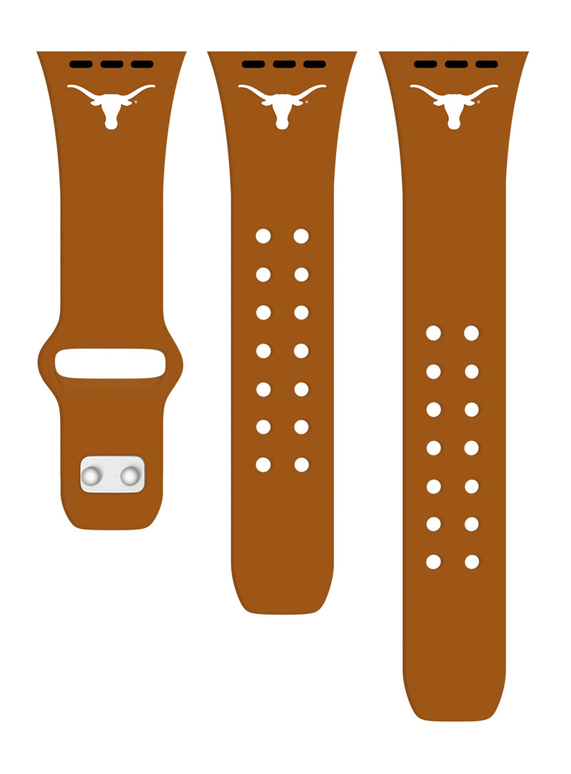 [Australia - AusPower] - AFFINITY BANDS Texas Longhorns Silicone Sport Watch Band Compatible with Apple Watch (42/44/45mm - Burnt Orange) 42/44/45mm 