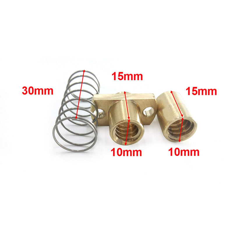 [Australia - AusPower] - F-Yi DIY CNC 3018 Engraving Machine Parts T8 Anti Backlash Spring Loaded Nut Elimination Gap Nut for 10mm 