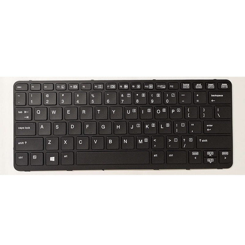 [Australia - AusPower] - LXDDP Laptop Replacement US Layout Backlit Keyboard for HP EliteBook 720 G1 720 G2 725 G2 820 G1 820 G2 Black Frame（Without Pointer） 