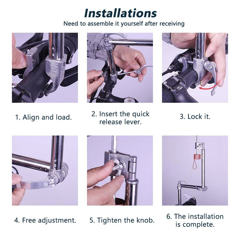 [Australia - AusPower] - Bicycle Umbrella Holder - Foldable Stainless Steel Mount Stand Clamp Accessories for Mobility Scooter, Wheelchair, Stroller A 
