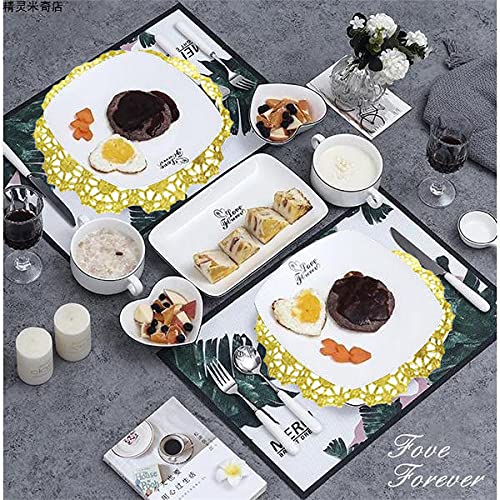 [Australia - AusPower] - 12 Inch Gold Lace Doilies Paper Round Placemats Decorative Doilies Paper Placemat- Eco-Friendly for Cake, Desert, Wedding, Tableware Decoration (100pcs) 12 inch (100pcs) 