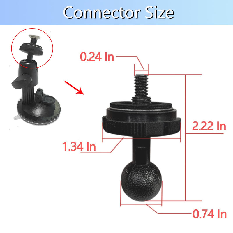 [Australia - AusPower] - VOONOA Windshield Suction Cup Bracket Mount for 7 9 10.1 10.36 Inch Monitor Display, Fix The Monitor on Windshield Dash Board, Metal-Made, Adjustable Strong Load-Bearing Mount Holder 