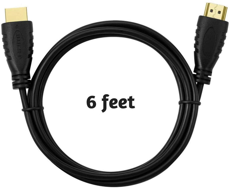 [Australia - AusPower] - 5 Pack High-Speed HDMI Cables-6ft with 90 Degree Adapter, Gold Plated Connectors, Cord Ties for TV PC Playstaion Support Ethernet, 3D, 1080P, ARC, Black 