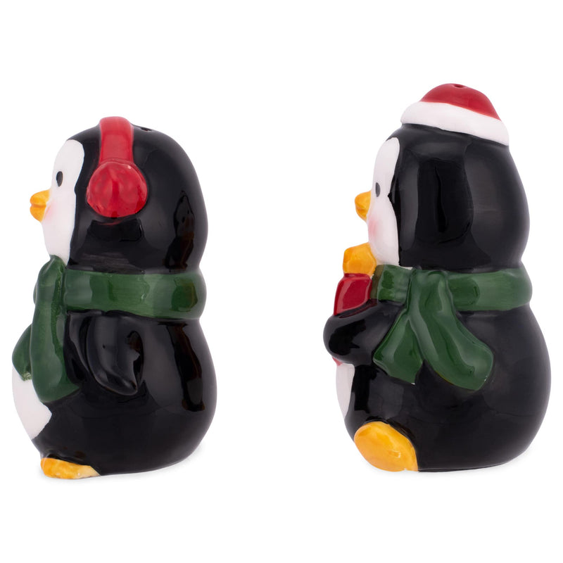 [Australia - AusPower] - Transpac Y9948 Happy Penguin Salt and Pepper, Set of 2, 4.75-inch Length, Dolomite 