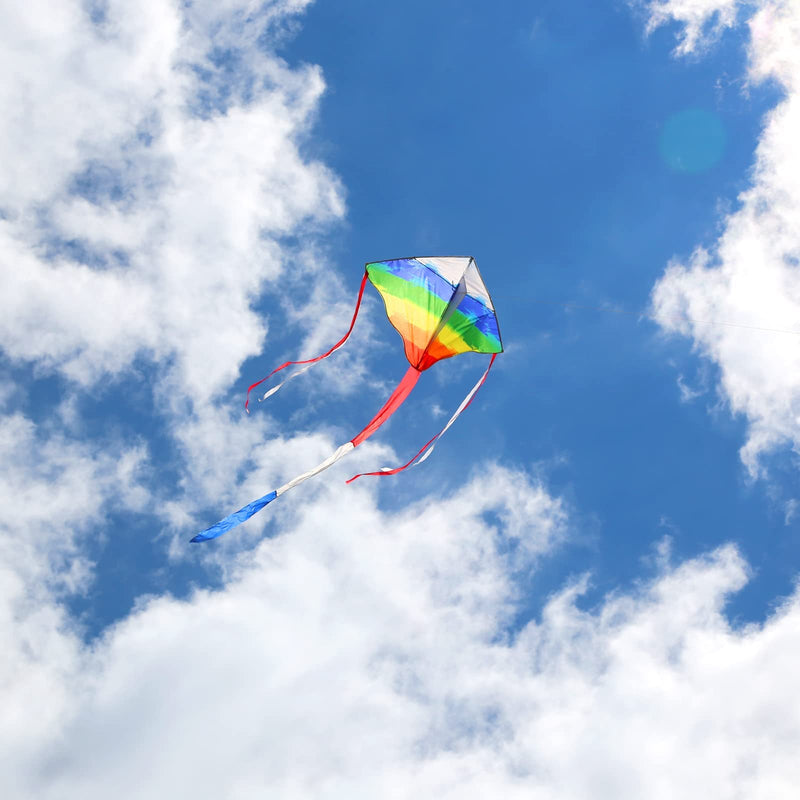 [Australia - AusPower] - Simxkai Kite for Kids Adults,Easy to Fly Rainbow Kite,Best Delta Kite for Beginners Toddlers,Durable Kite c/w 300ft String 
