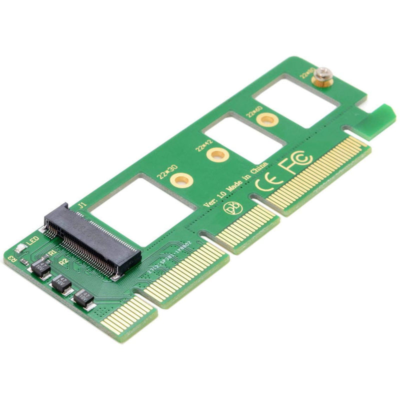 [Australia - AusPower] - JacobsParts M.2 to PCIe NVMe SSD Adapter Card 2242 2260 2280 M2 Drive to Desktop PCI Express x4 x8 x16 Slot, Minimalist Design 