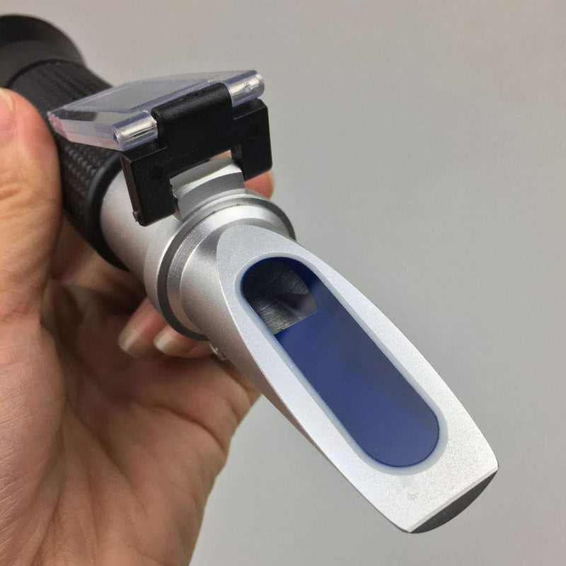 [Australia - AusPower] - Alcohol Refractometer for Spirit Alcohol Volume Percent Measurement with Automatic Temperature Compensation (ATC), Range 0-80% v/v. 