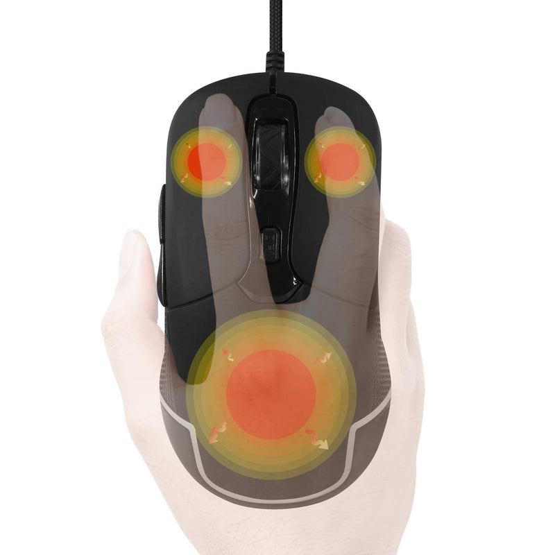 [Australia - AusPower] - ValueRays USB Optical Heated Computer Mouse Advanced Heated Buttons (Black) 