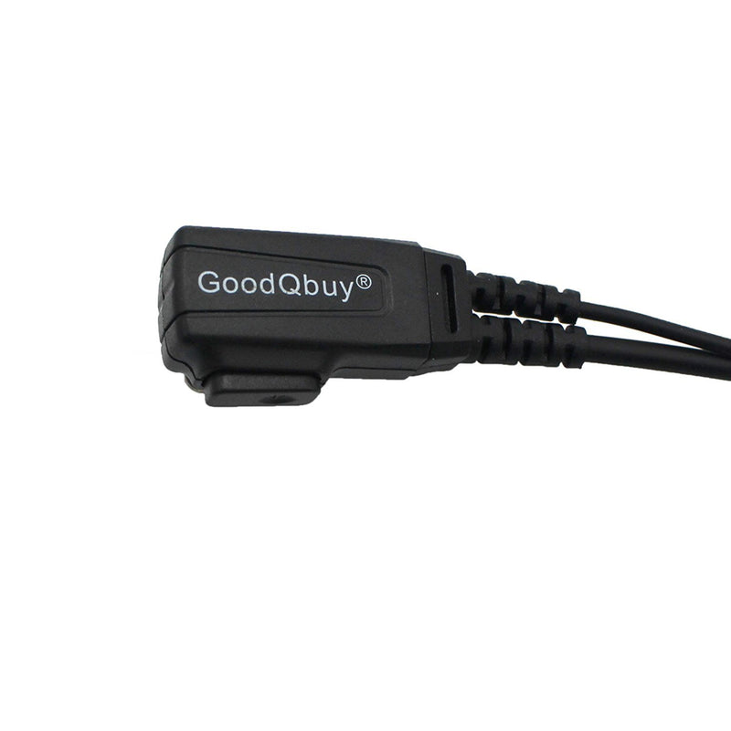 [Australia - AusPower] - GoodQbuy 2 Pin PTT Mic Covert Acoustic Tube Earpiece Headset is Compatible with Motorola Two-Way Radio RMM2050 GP300 CP200 PR400 CLS1110 (Pack of 2) 