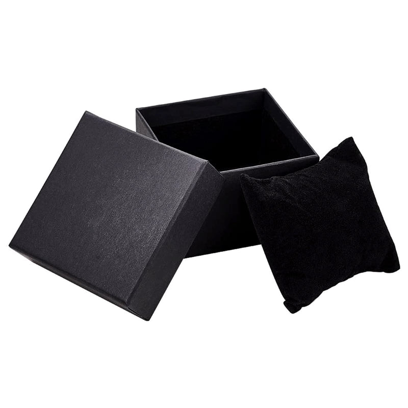 [Australia - AusPower] - BENECREAT 6 Pack Kraft Square Cardboard Present Gift Boxes for Bangle Wrist Watch and Other Jewelry Set - 3.5x3.5x2 Inches Wrist Watch & Bangle Box Wrist Watch & Bangle Box(3.43x3.43x2.17") 