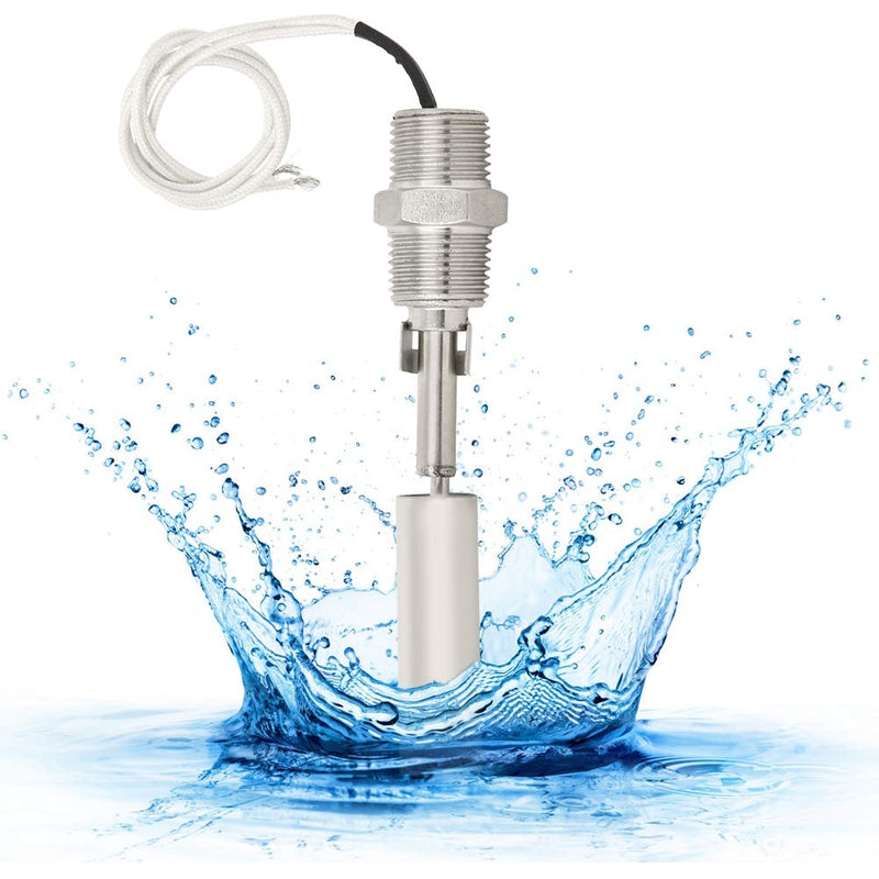 [Australia - AusPower] - DC0-110V Liquid Water Level Sensor, Float Sensor Switch, Male Thread 1/2 NPT 304 Stainless Steel, Suitable for Liquids of Different densities, pressures and temperatures 