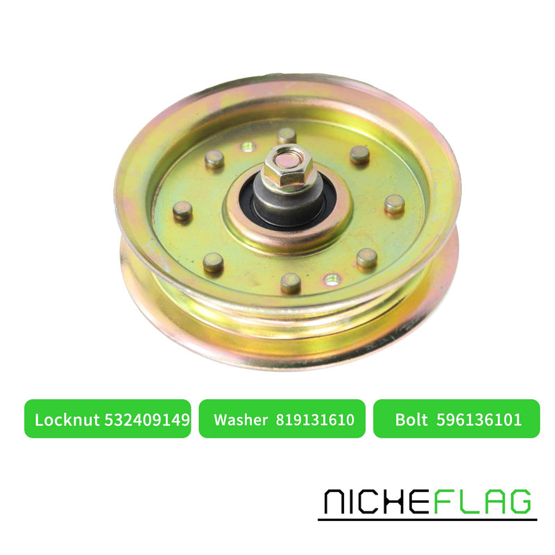 [Australia - AusPower] - NICHEFLAG 175820 Pulley Craftsman Compatible with Husqvarna AYP 175820, 532175820, 5391076-20, 539107620, 596481401, Oregon 78-052 