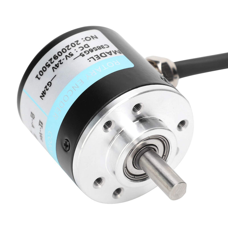 [Australia - AusPower] - DC5-24V Incremental Optical Rotary Encoder Solid Shaft ABZ 3?Phase Motion Controls Component 30KHZ 1000B/1024B (1024Z) 1024Z 