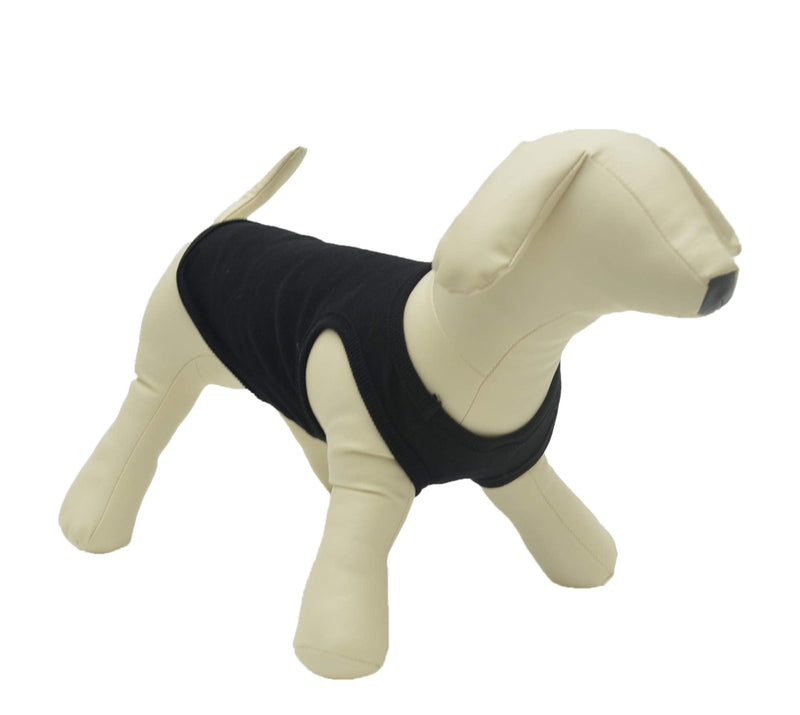 [Australia - AusPower] - Lovelonglong PU Leather Dog Mannequins Standing Models to Display for Dog Clothing Pet Shop Beige/Black M (Small Dog) 10inch Back, 15inch Chest 