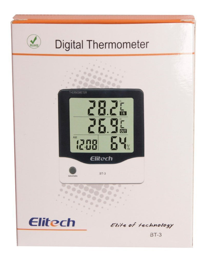 [Australia - AusPower] - Elitech BT-3 Digital Hygrometer Thermometer Temperature and Humidity Monitor Indoor/Outdoor 