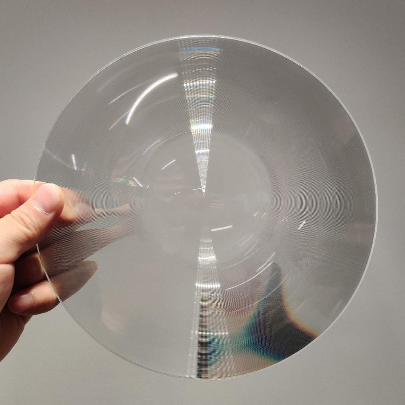 [Australia - AusPower] - Fresnel Lens Magnifier, Diameter 200mm (7.9''), Focal Length 200mm, Acrylic Lens (not Glass), for Physics Classroom,Solar Heating,Magnifiying. (Focal Length 200mm) 