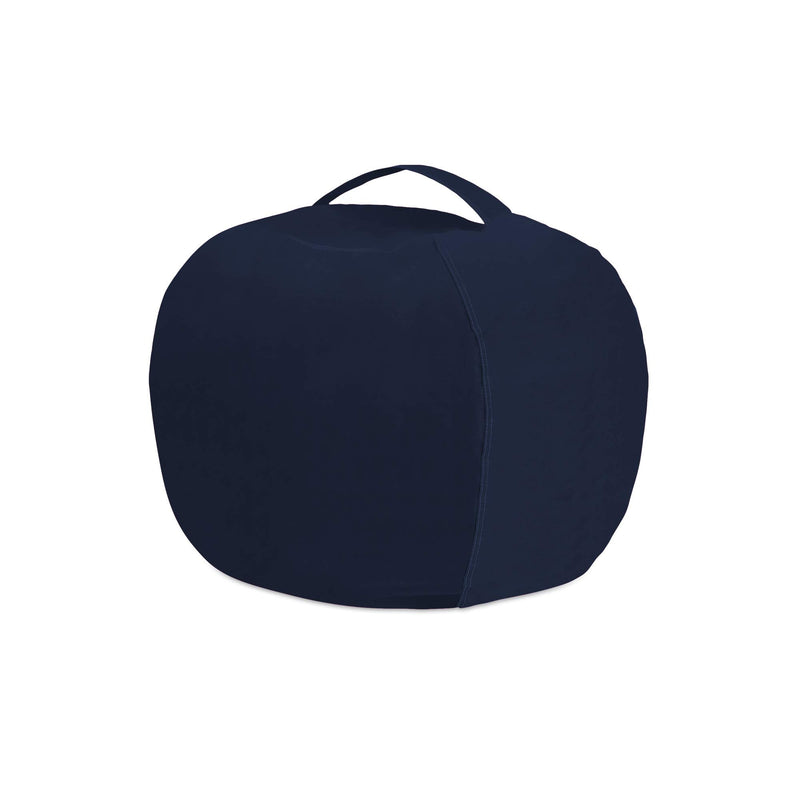 [Australia - AusPower] - Posh Stuffable Kids Stuffed Animal Storage Bean Bag Chair Cover - Childrens Toy Organizer, Medium 27" - Solid Navy Blue 27in - Medium 