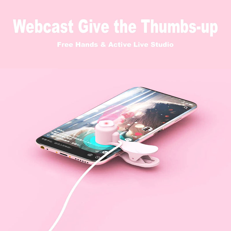 [Australia - AusPower] - Auto Clicker for Phone Automatic Phone Screen Tapper, Simulated Finger Clicking USB Simulator for Gaming, Shopping, Giving a Like in Tiktok, Lightning Deal, Live Broadcasts, Reward Tasks (Pink) Pink 