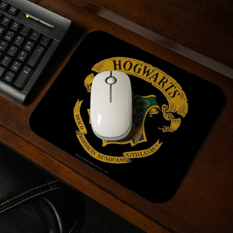 [Australia - AusPower] - Harry Potter Ilustrated Hogwart's Crest Low Profile Thin Mouse Pad Mousepad 
