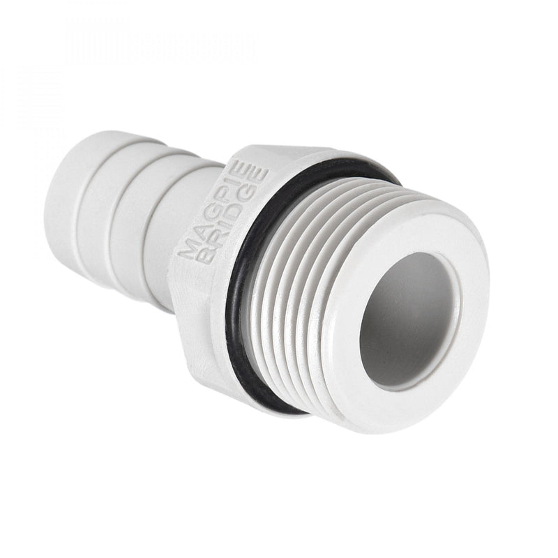 [Australia - AusPower] - uxcell PVC Barb Hose Fitting Connector Adapter 16mm or 5/8" Barbed x G3/4 Male Pipe 6pcs 