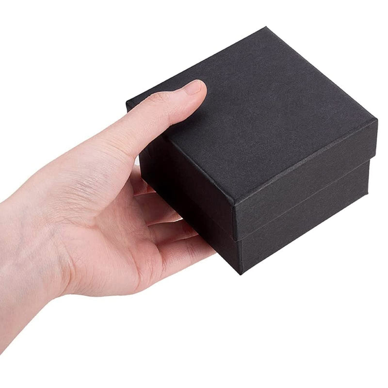 [Australia - AusPower] - BENECREAT 6 Pack Kraft Square Cardboard Present Gift Boxes for Bangle Wrist Watch and Other Jewelry Set - 3.5x3.5x2 Inches Wrist Watch & Bangle Box Wrist Watch & Bangle Box(3.43x3.43x2.17") 