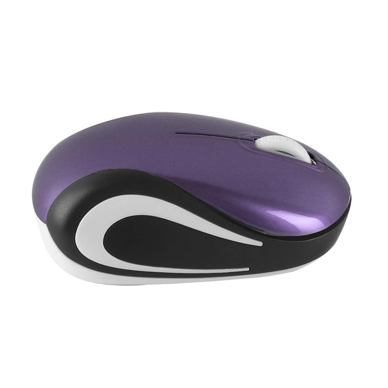 [Australia - AusPower] - Mini Small Wireless Mouse for Kids Children 3-7 Years Old Child Size Optical Portable Mini Cordless Mice with USB Receiver for Laptop Computer (Purple) 
