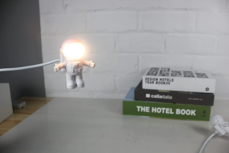 [Australia - AusPower] - SOONDAR® Creative Spaceman Astronaut LED Flexible USB Light for Laptop PC Notebook 