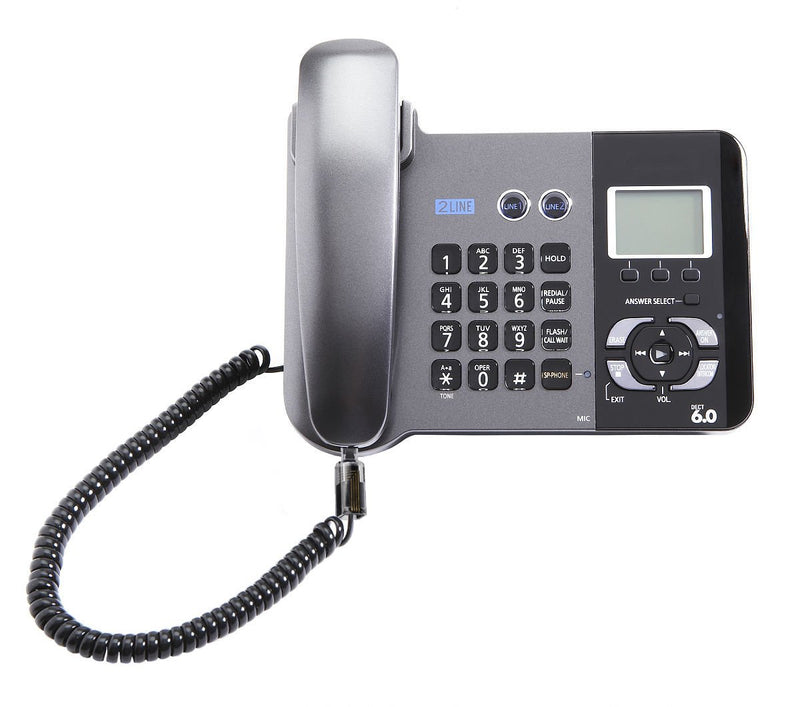 [Australia - AusPower] - YOLISTIC (Value Pack of 2) 360° Phone Cord Detangler Landline Telephone Extended Rotating Black 2 PACK 