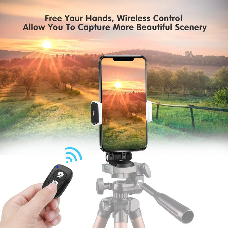 [Australia - AusPower] - UBeesize Cell Phone Tripod Mount with Wireless Remote, Selfie Stick Monopod Head and Tripod Adapter Stand Holder Compatible with Phone Android and All Phones 