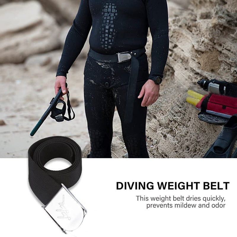 [Australia - AusPower] - MOOCY 57"X2" Diving Weight Belt Scuba Diving Weight Belt Snorkeling Waist Belt，Quick Release Buckle，Scuba Belt Buckle 
