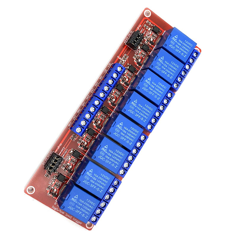 [Australia - AusPower] - FainWan 12V 8 Channel Relay Module with OPTO-Isolated High and Low Level Trigger 8 Ways Relay Switch Module Compatible with Ar-duino 